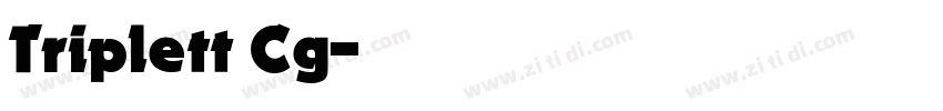 Triplett Cg字体转换